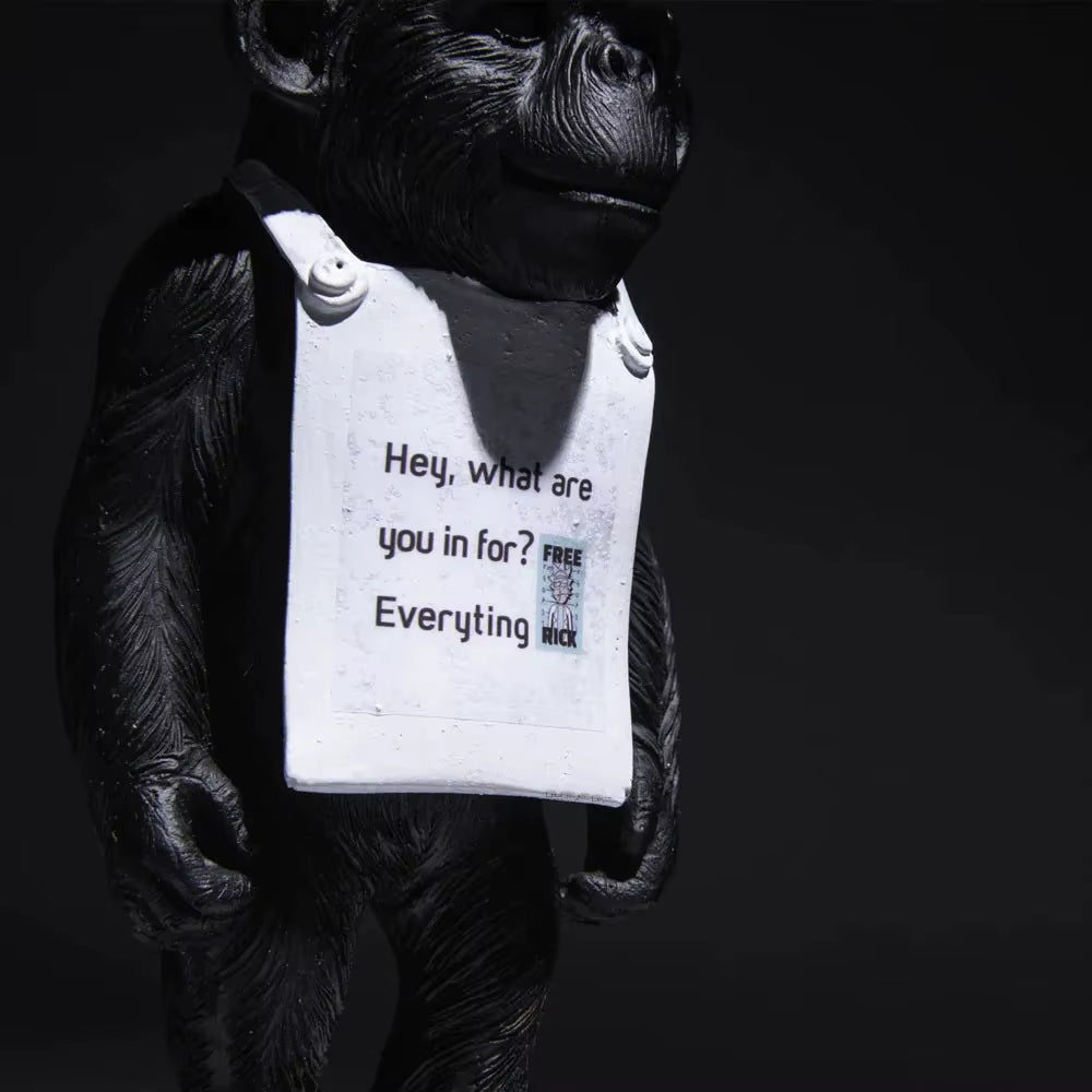 新品 バンクシー モンキーサイン banksy MONKEY SIGN Monkey Sign (黒)Monkey Sign (black)|バンクシーBANKSY